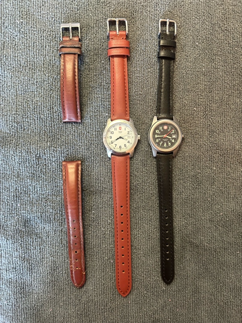 Victorinox Swiss Army Womens Military Field Quartz Watch Lot w New Batteries